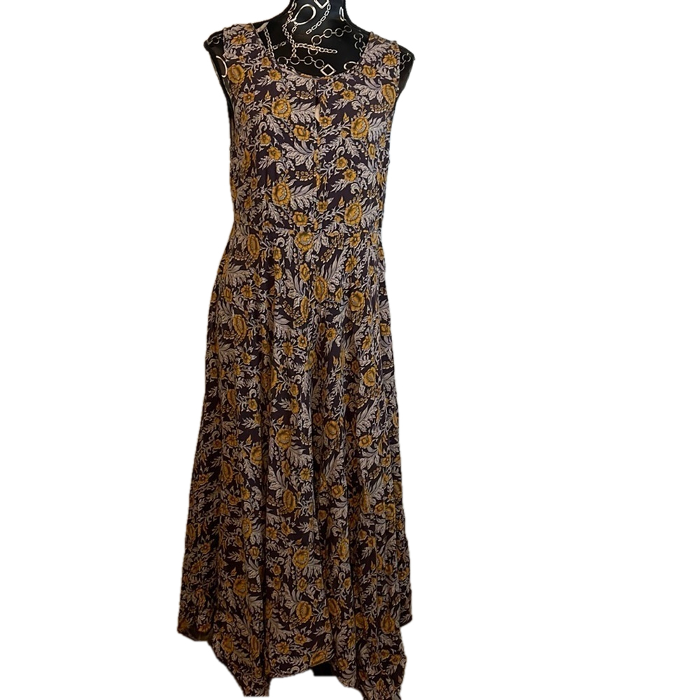 Sundance Floral‎ Print Maxi Sleeveless Casual Summer Dress Size Women's 10